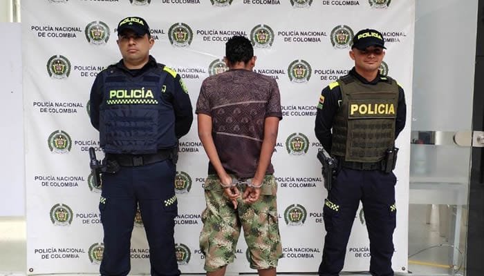 Individuo detenido por violencia intrafamiliar en Aipe