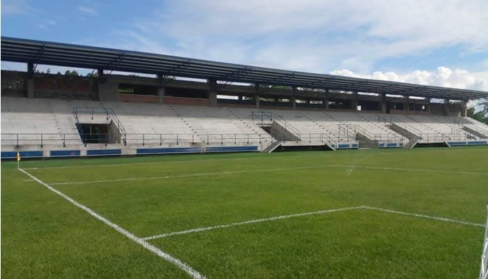Acto especial para la primera piedra del estadio de Garzón