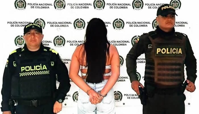 Joven capturada por tráfico de drogas