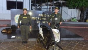 Recuperada moto en zona boscosa de Neiva