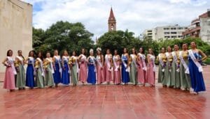 Las aspirantes al Reinado Departamental del Bambuco