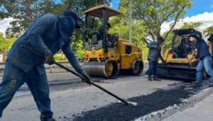 Avance de obras viales en Neiva