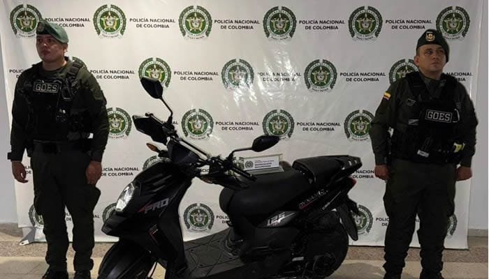 Recuperada moto hurtada