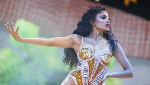 Muestra folclórica de las candidatas al Reinado Nacional del Bambuco