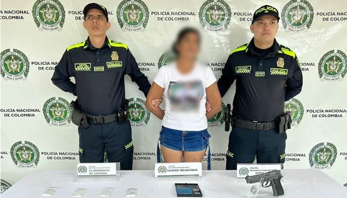 Mujer armada detenida en el norte de Neiva