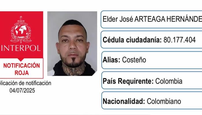 Circular roja contra coordinador de atentado a Miguel Uribe