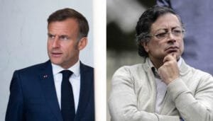 Presidente Petro, de pugna con su par francés