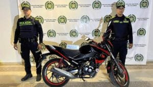 Moto recuperada por la Policía en el sur de la ciudad