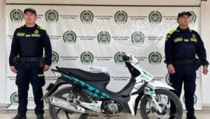 Recuperada moto en la Comuna 10