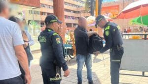 Policía Metropolitana y su dispositivo en el centro de Neiva