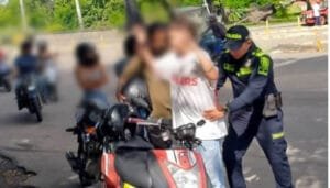 Acción de la Policía Metropolitana durante el pasado fin de semana