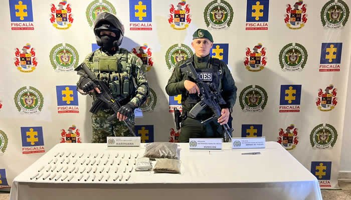 Incautación de armas y drogas en Neiva