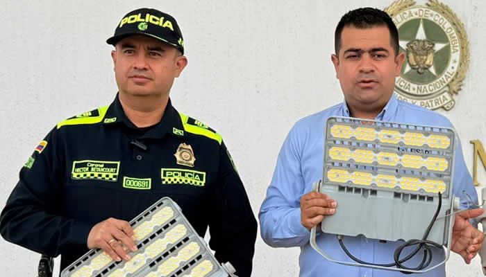 Recuperados reflectores en Neiva