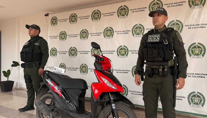Recuperada moto que fue hurtada