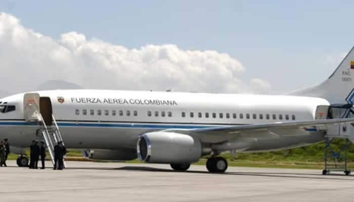 Avión presidencial, en problemas en España