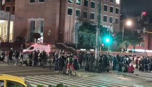 Protestas Pro Palestina en sede de la ANDI