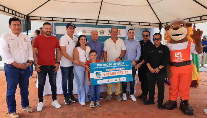Entrega de subsidios en proyecto Bosques de la Rebeca
