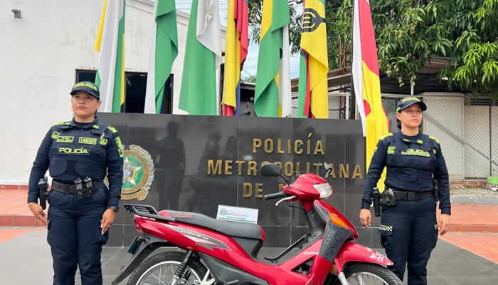 Recuperada moto en la Comuna Ocho