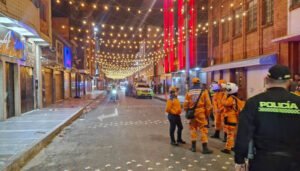 Noche explosiva en Bogotá