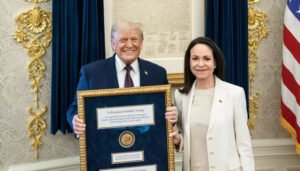 Así fue la reunión de Trump con María Corina Machado