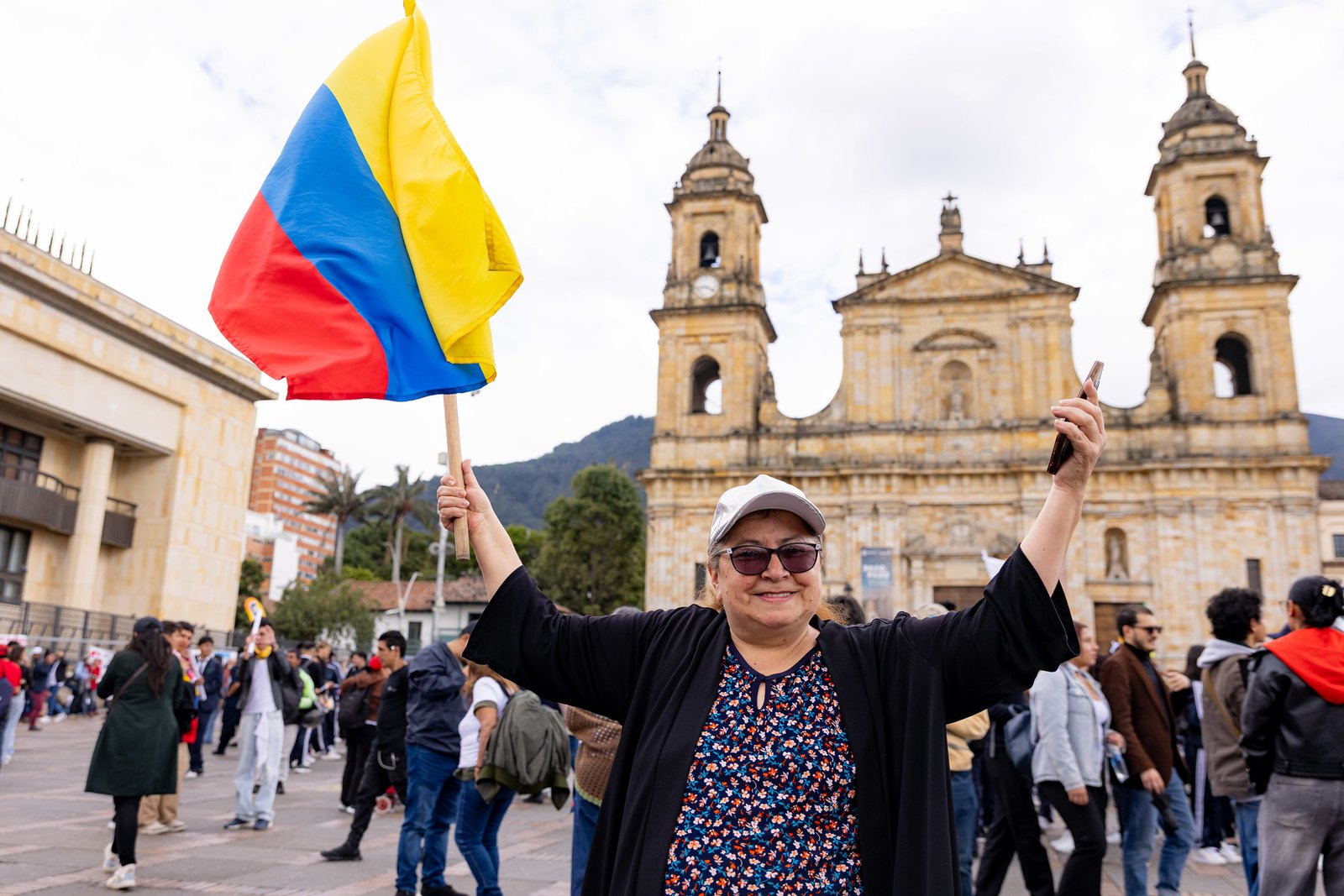 Lleno total en Plaza de Bolívar por jornada de protesta