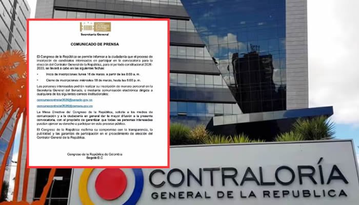 Se busca nuevo contralor general de la república
