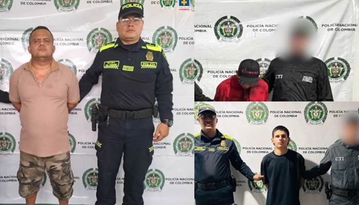 Jóvenes capturados por asesinatos en el Huila