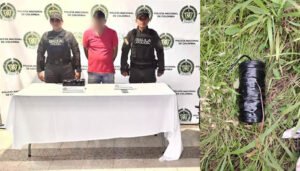 Capturan a presunto disidente instalando bomba en Campoalegre