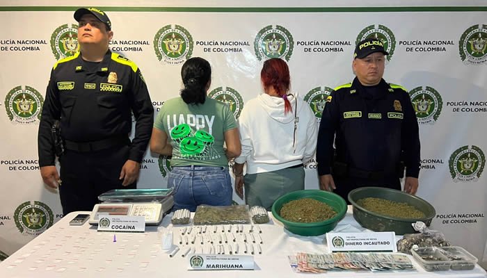 Dos mujeres capturadas por microtráfico