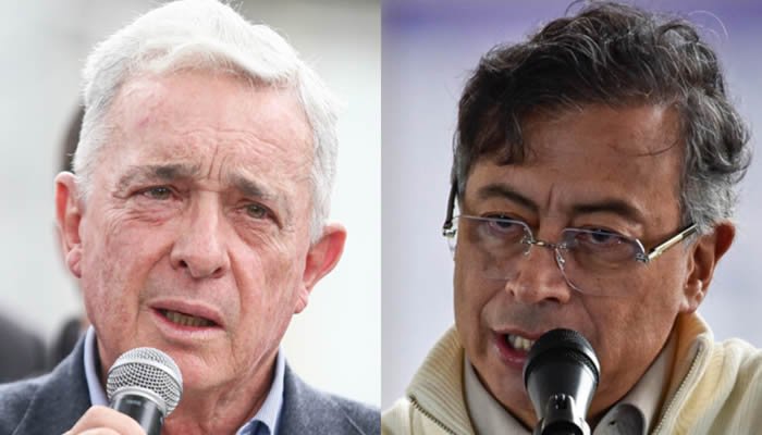 Choque digital entre Petro y Uribe