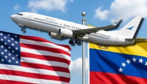 Primer vuelo en siete años entre Estados Unidos y Venezuela