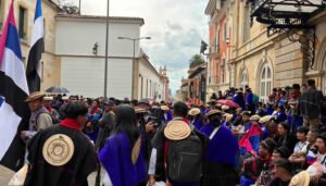 Llegada masiva de indígenas a Bogotá