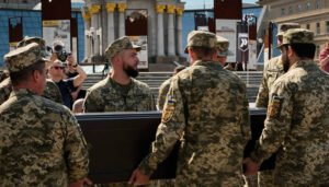 Ejército ucraniano despidió a colombiano muerto en combate