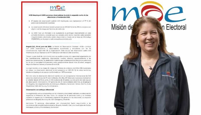 Más de 2.000 observadores para la segunda vuelta