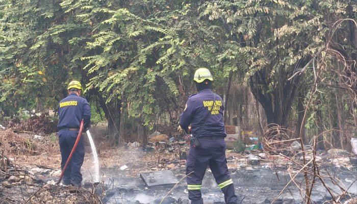Incendio, quemas y un enjambre de abejas marcaron la jornada de emergencias en Neiva
