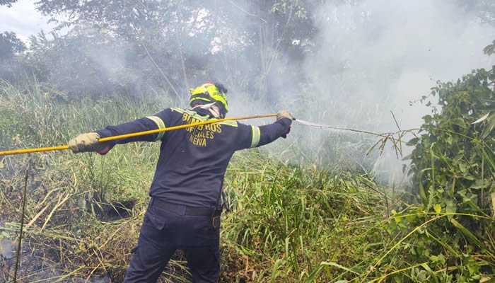 Controlado incendio en el sur de la ciudad