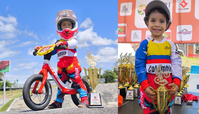 Podio huilense en festival infantil de BMX