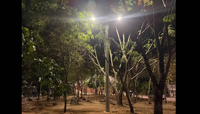 Nuevo alumbrado público para zona verde del sur de Neiva