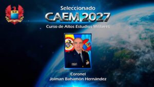 Coronel huilense de la FAC, seleccionado para el CAEM 2027