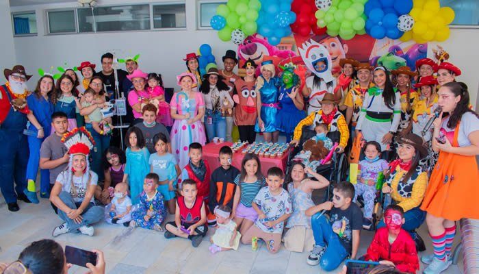 Hospital de Neiva celebró Halloween con sus pequeños pacientes